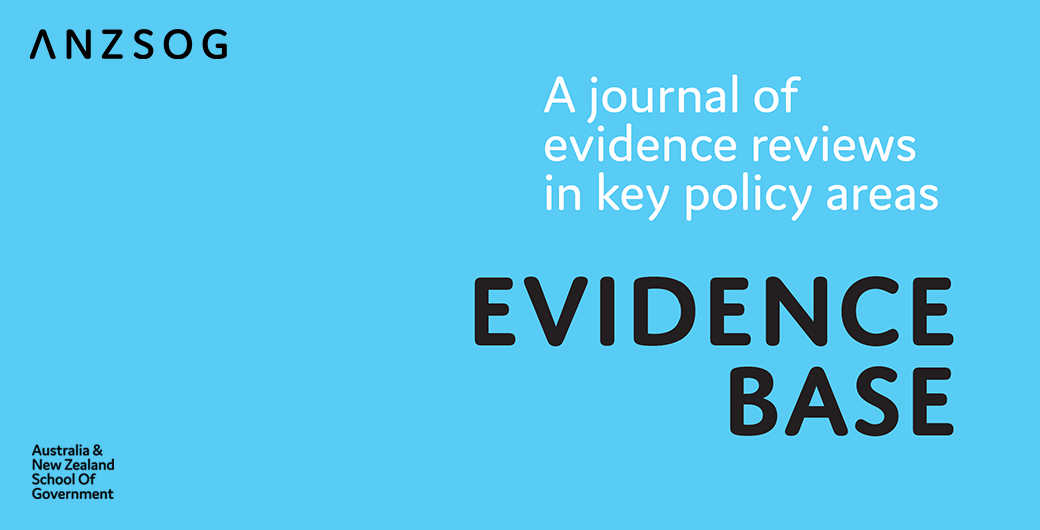 Branded banner for the Evidence Base journal page