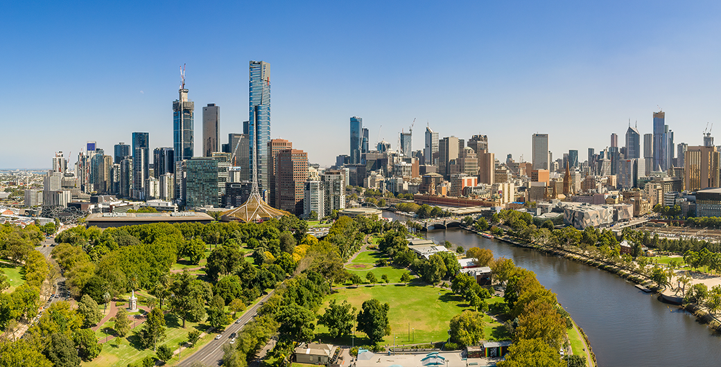 Image of the skyline of Melbourne, Australia