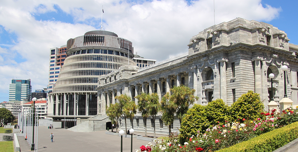 Image of Parliament House in Aotearoa New Zealand