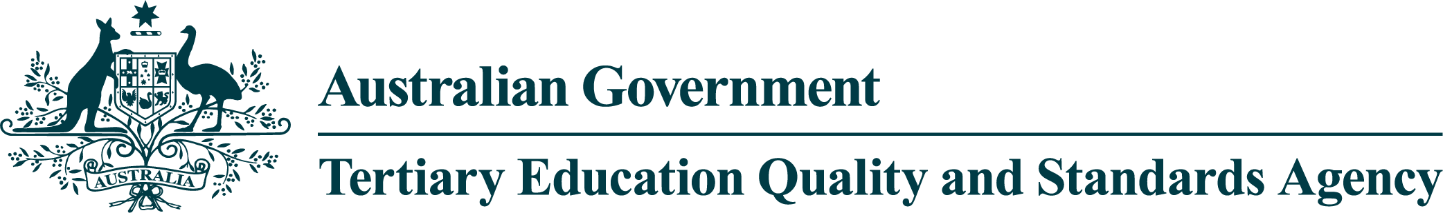 Tertiary Education Quality and Standards Agency Crest Navy logo