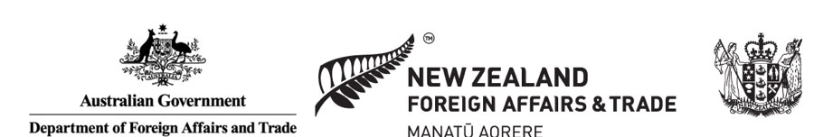 New Zealand and Australia Foreign Affairs and Trade logos