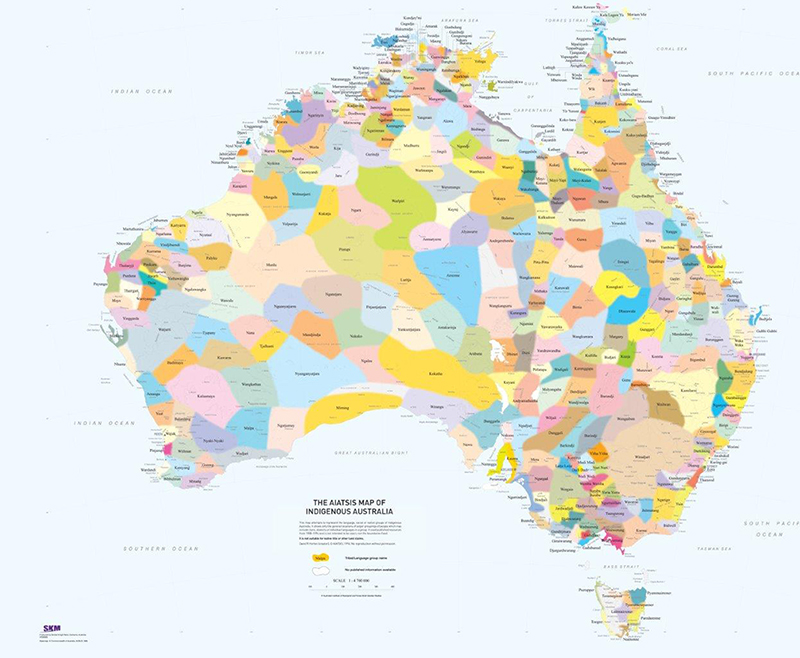 AIATSIS map of Indigenous Australia 
