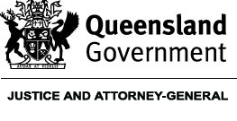 Queensland justice and attorney general